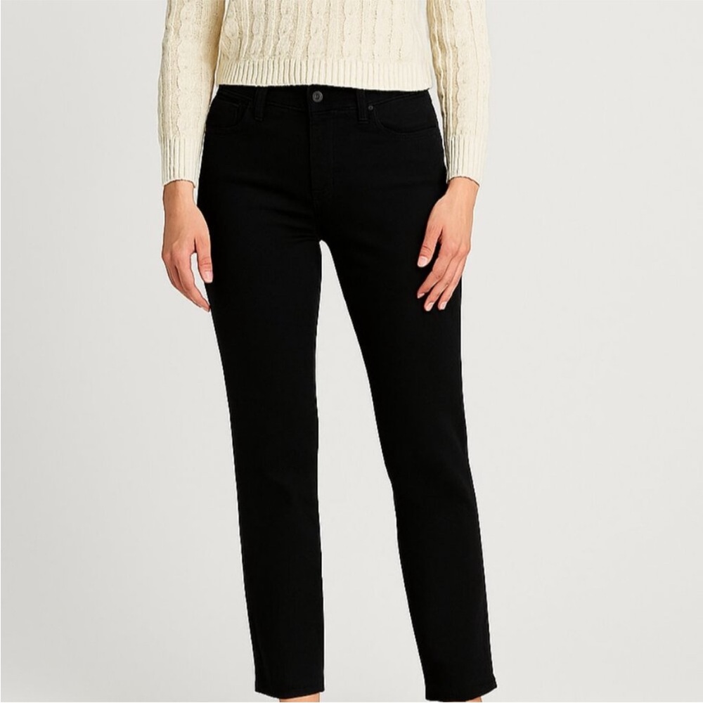 Lauren Jeans Co Black Straight leg Jeans Petite 4P